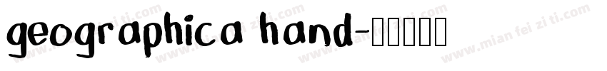 geographica hand字体转换
